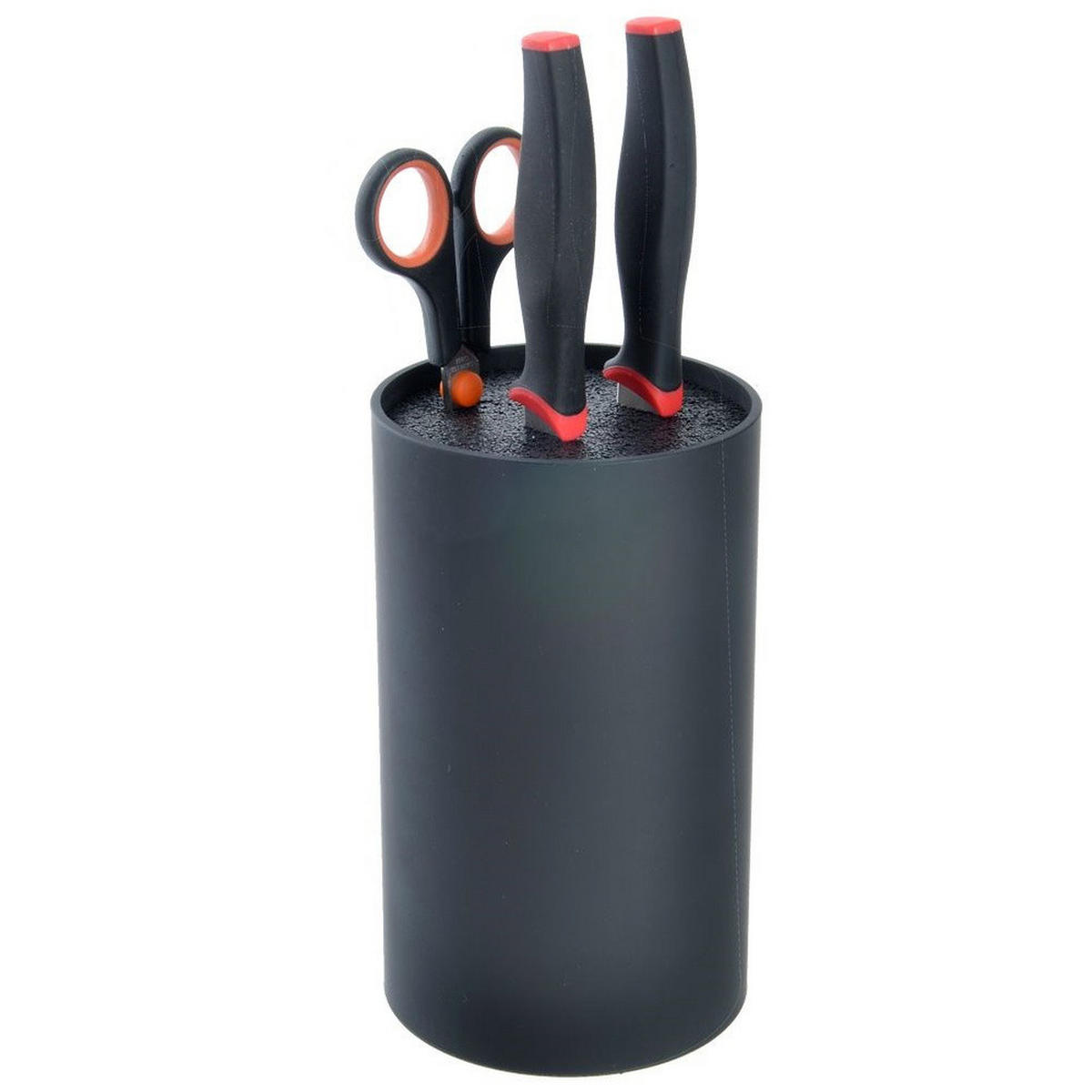 MESSERBLOCK Universal 18 cm Schwarz - Schwarz, Kunststoff (11/18/11cm) - Orion 