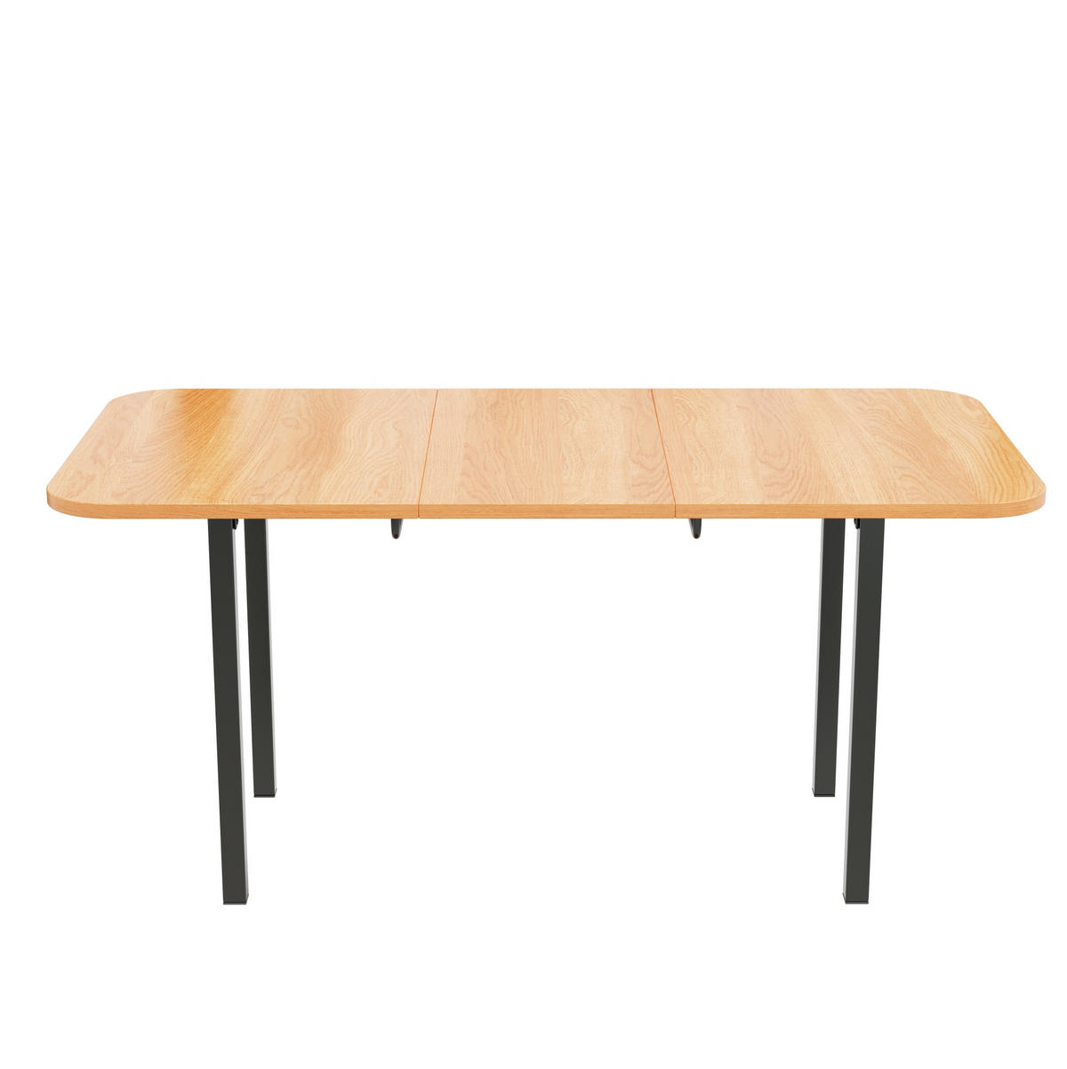 ESSTISCH ausziehbar 120-160 cm MDF Holzfarbe - Weiß, Metall (160/80/75cm) - Meubliv