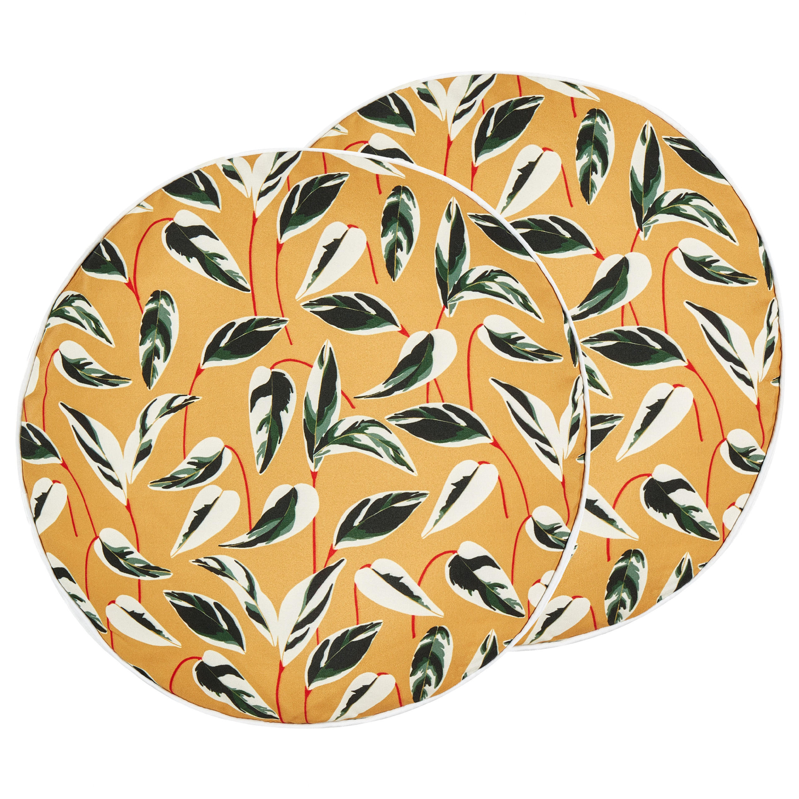 PERNĂ DE GRĂDINĂ set de 2 model cu frunze multicolor 40 cm Taggia