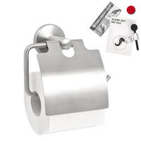 TOILETTENPAPIERHALTER PIAZZA, Edelstahl - Edelstahlfarben, Metall (16.5/14/7cm) - bremermann