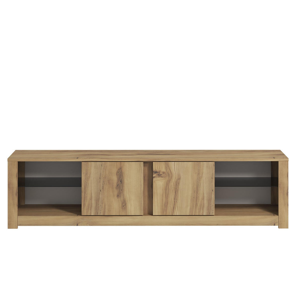 TV-MÖBEL aydos Braun - Braun, Holz (35/45/180cm) - Habitat Garten