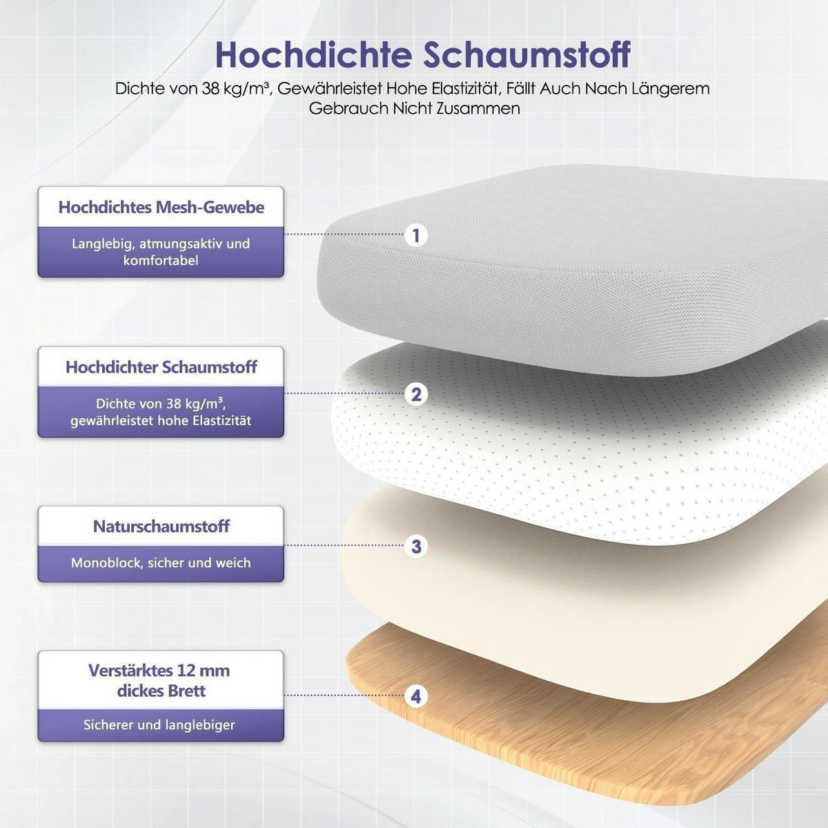 BÜROSTUHL Ergonomisch mit Lendenstütze und Wippfunktion Grau - Grau, Textil (57/99/57cm)