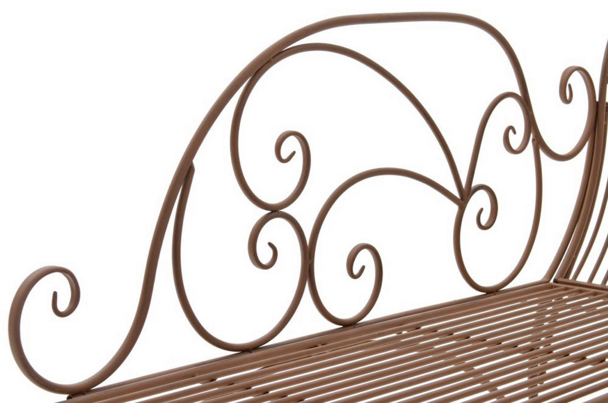 GARTENBANK Karina antik braun - Braun, Metall (156/46/78cm) - TPFGarden