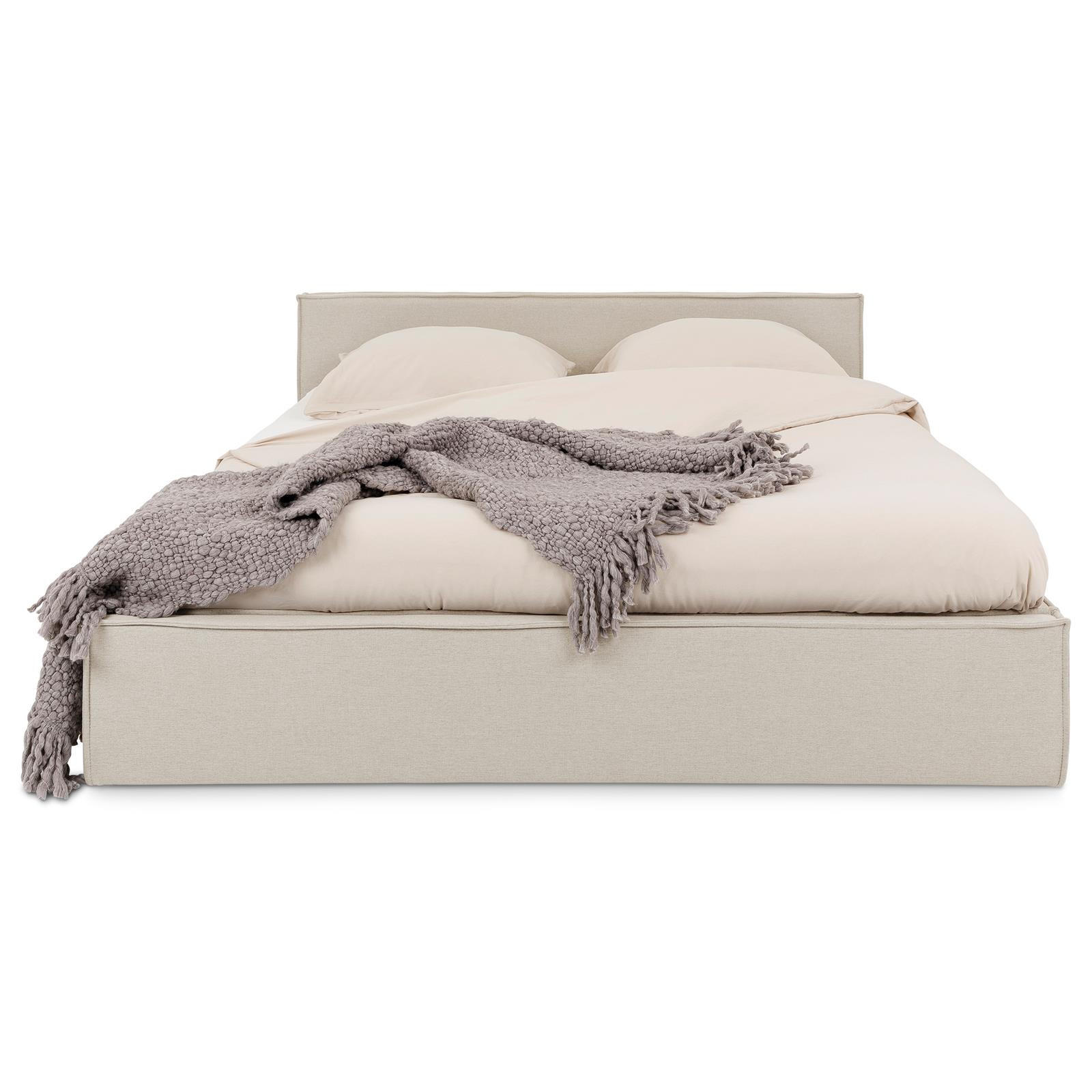 POLSTERBETT PESARO 140x200 cm beige - Beige, Textil (140/200cm) - IDIMEX