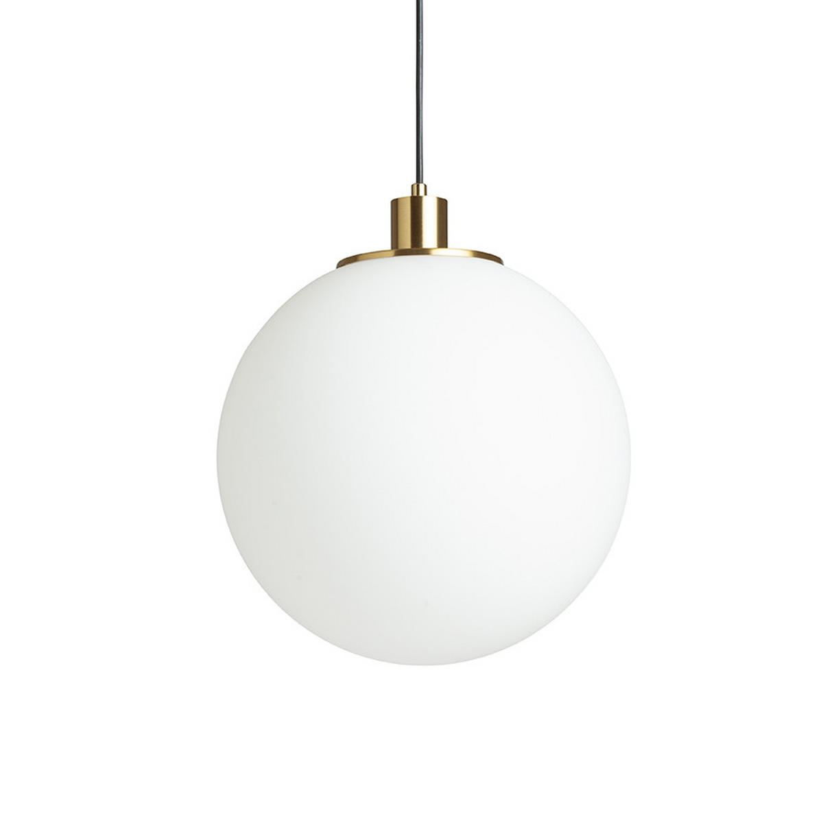 PENDELLEUCHTE BOULDER 30 Klarglas 15 W - Schwarz, Metall (30/30/120cm) - Rendl