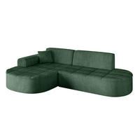 ECKSOFA Ottomane Links TARO-L1 - 243x171x79,5 cm Grün - Grün, Holzwerkstoff/Textil (243/171cm) - ALTDECOR