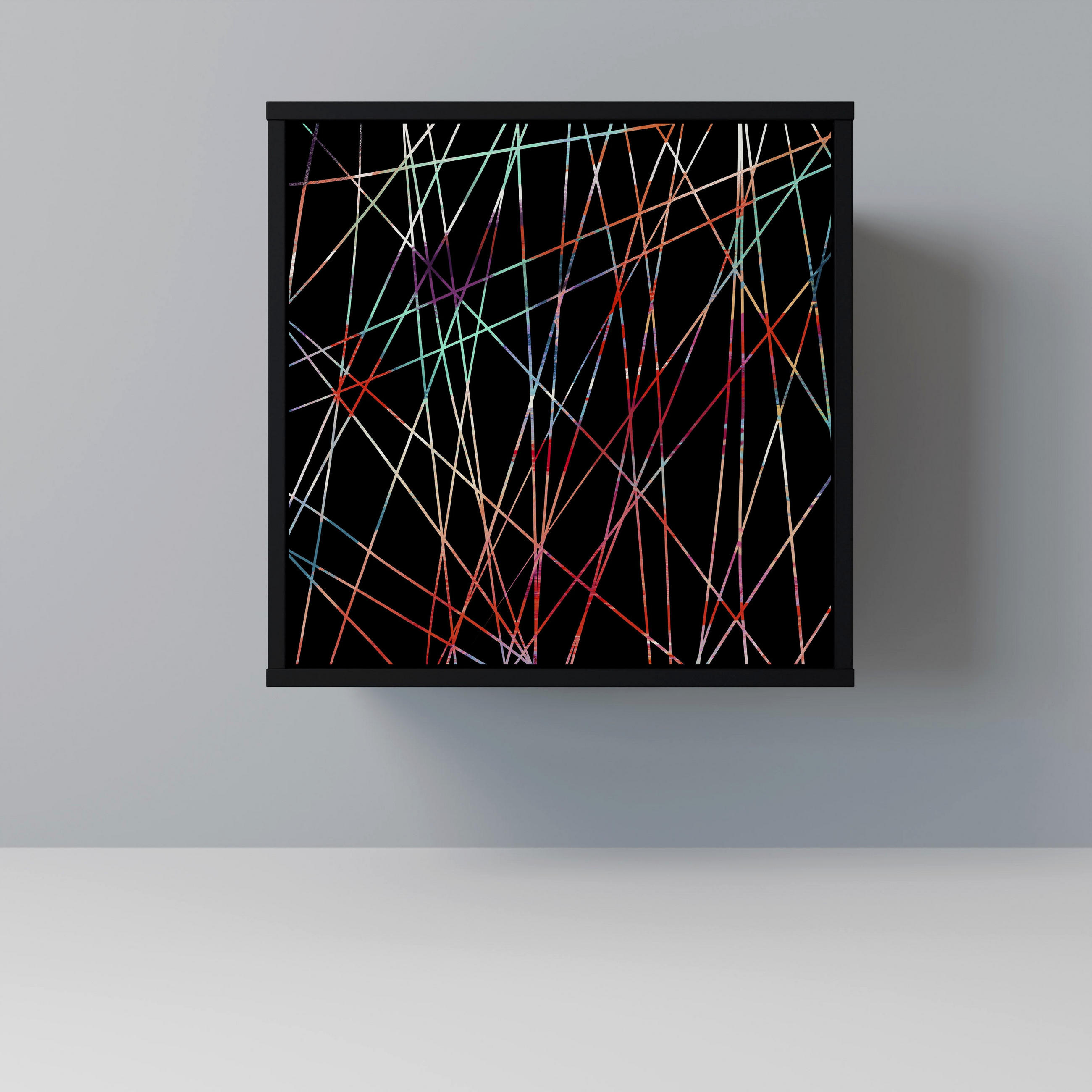SpaceRebels Sideboard Schwarz 57.5x57.5x42 cm