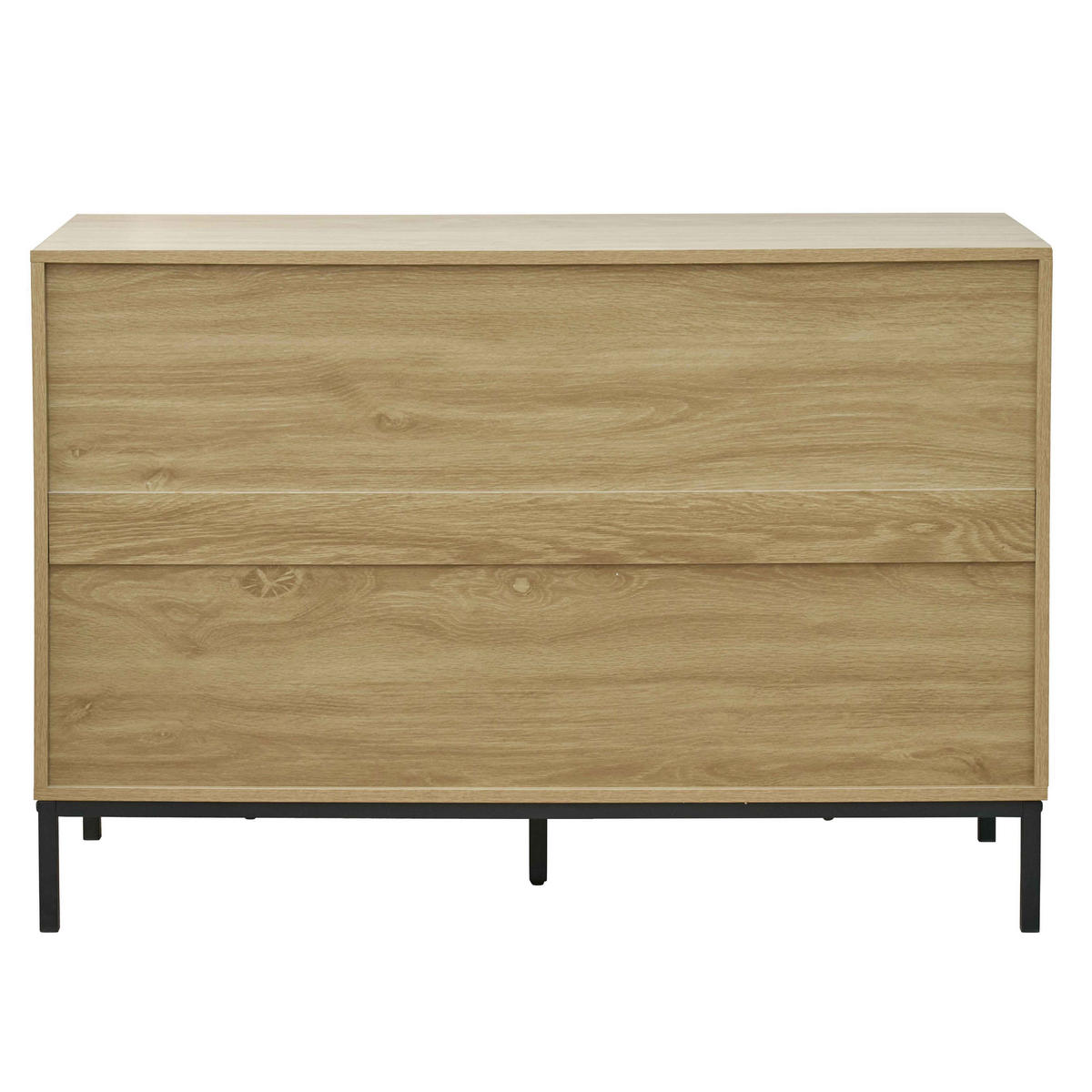 KOMMODE, helles Holzeffekt - Hellbraun, Holz (40/76/112cm) - Oviala