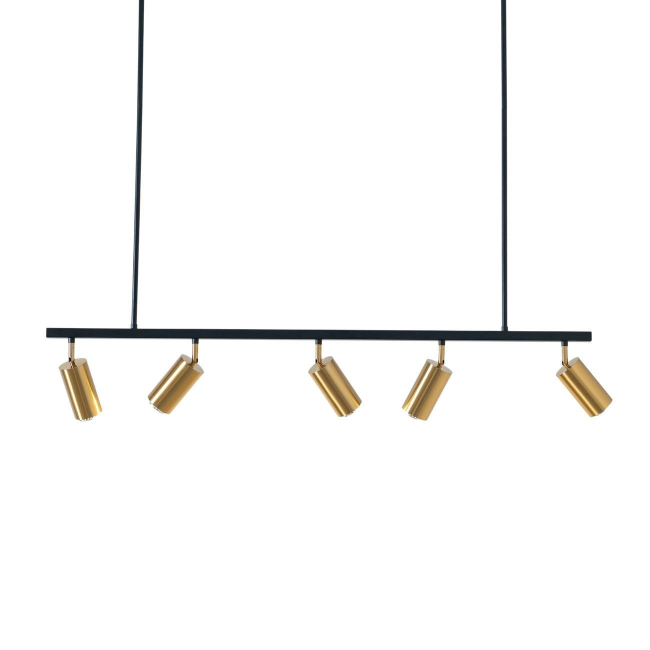 HÄNGELEUCHTE Tatiana, Schwarz und gold, 110cm - Goldfarben, Metall (110/110/110cm) - KOSILUM