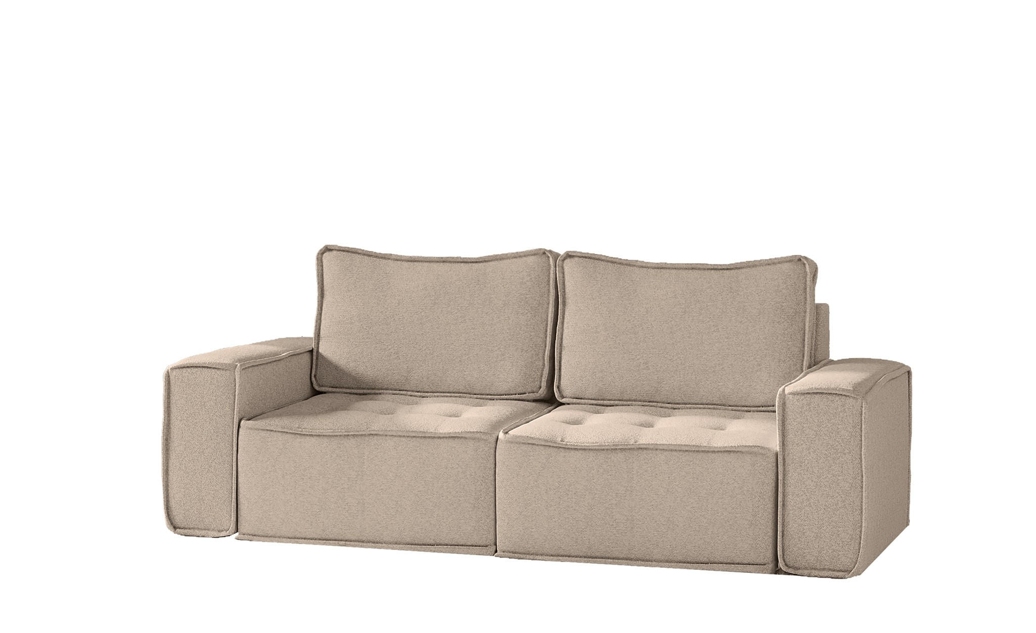 SOFA Sande In Alpine - Hellbraun, Holzwerkstoff/Textil (212/85/90cm) - Fun Möbel