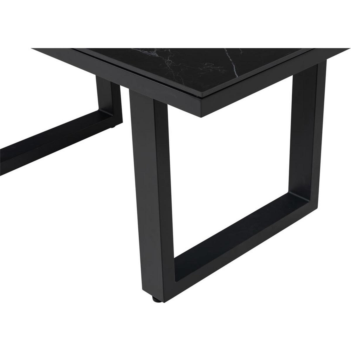 GARTENTISCH Monte - Grau - 140/80/74 cm - Grau, Metall (140/80/74cm) - Lesli Living