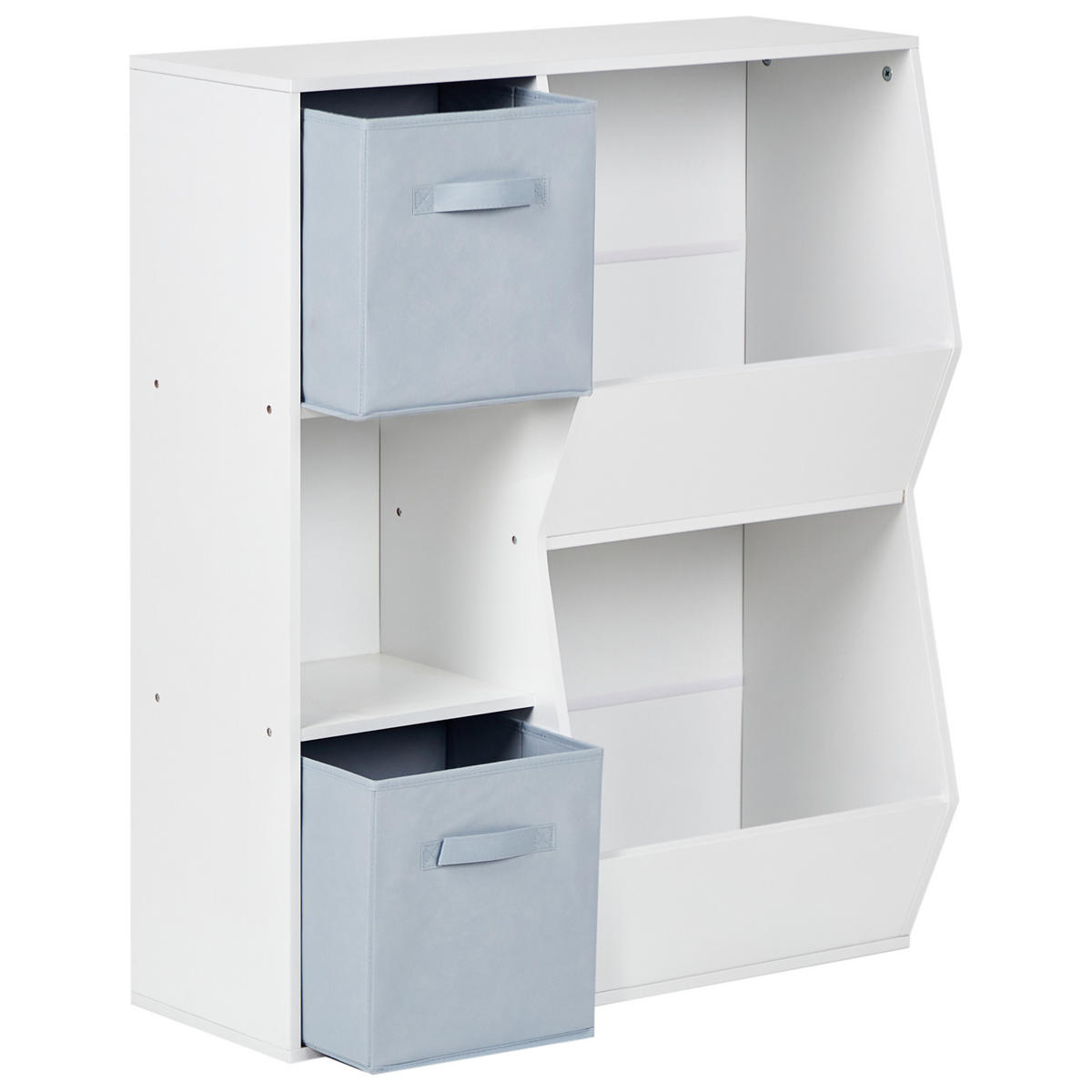 RAFT cu 3 niveluri 93 cm alb Darlot - albastru deschis/albastru, compozit lemnos (77/93/28cm) - Beliani