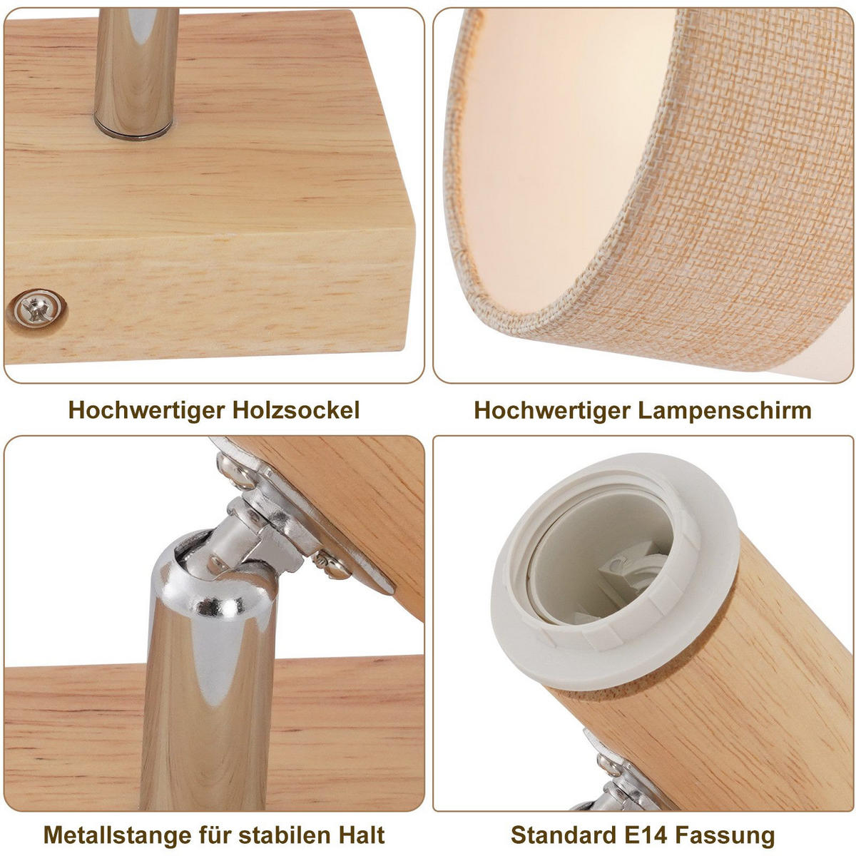 DECKENLEUCHTE FORMEL II 13/21/13 cm - Braun, Textil (21/13/13cm) - Nettlife