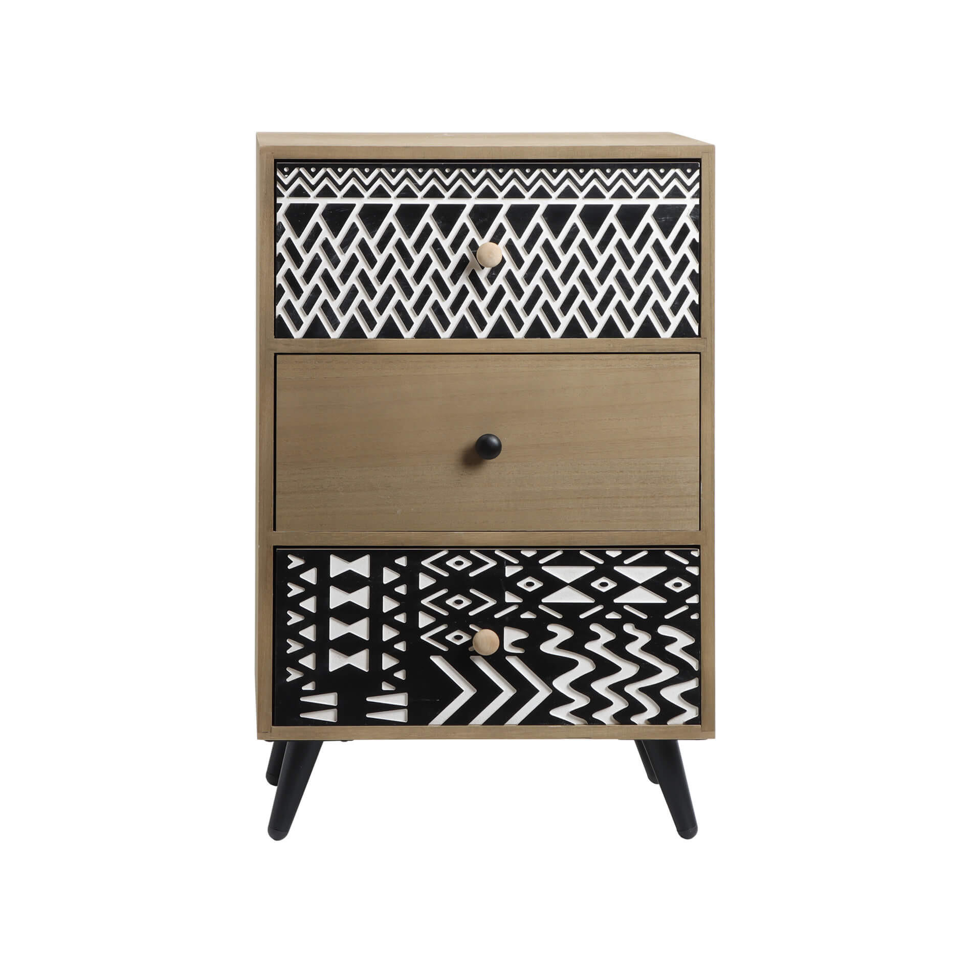 NACHTTISCH Braun 30/40/61 cm - Braun, Holzwerkstoff (30/61/40cm) - Mobili Rebecca