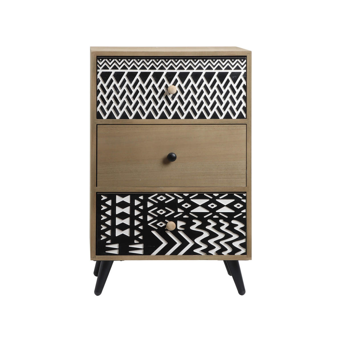 NACHTTISCH Braun 30/40/61 cm - Braun, Holzwerkstoff (30/61/40cm) - Mobili Rebecca