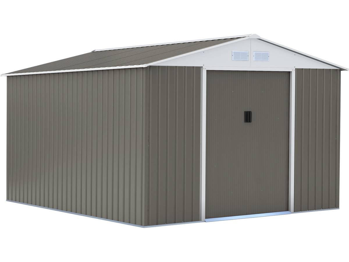 Habitat Garten Metall-Gartenhaus Taupe 277x202x191 cm