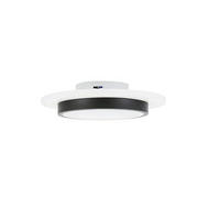 LED-DECKENLEUCHTE Harmonie 23.5/23.5/7 cm - Schwarz/Weiß, Kunststoff (23.5/23.5/7cm) - Nettlife