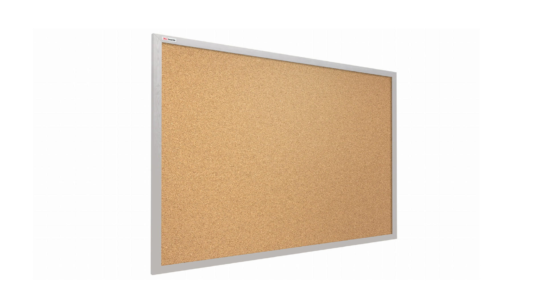 GRAU Pinnwand mit Holz Rahmen 90x60cm - Grau, Holz (90/60/1.5cm) - ALLboards