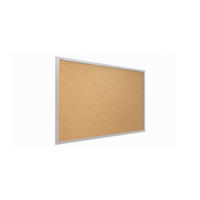 GRAU Pinnwand mit Holz Rahmen 90x60cm - Grau, Holz (90/60/1.5cm) - ALLboards