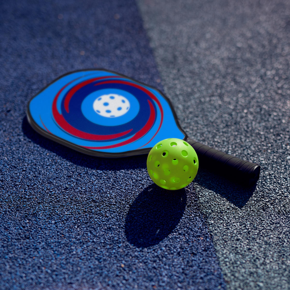 13-TLG.PICKLEBALL Set - Multicolor, Holz/Kunststoff (19.5/3.5cm) - Relaxdays