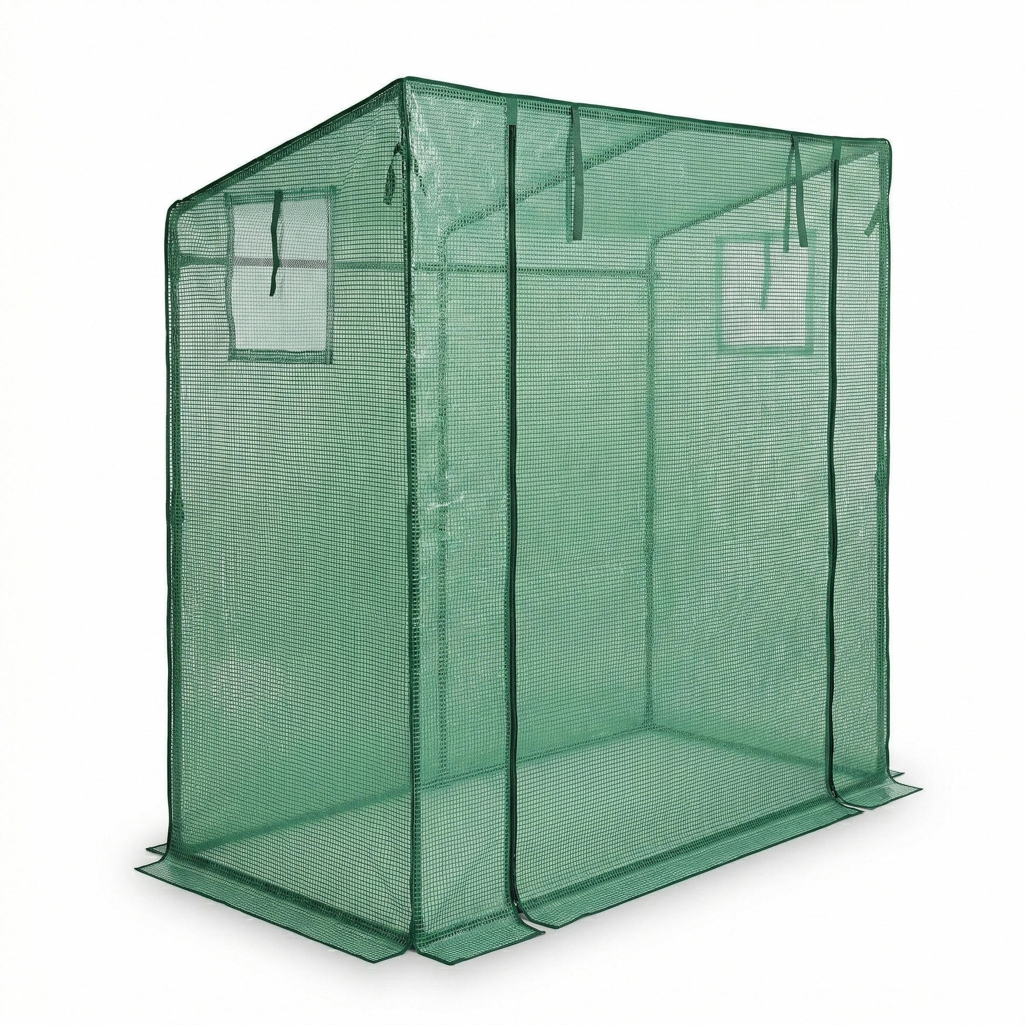 FOLIENGEWÄCHSHAUS Tevo 200 x 77 cm - Grün, Kunststoff (77/160/200cm) - EDENIA