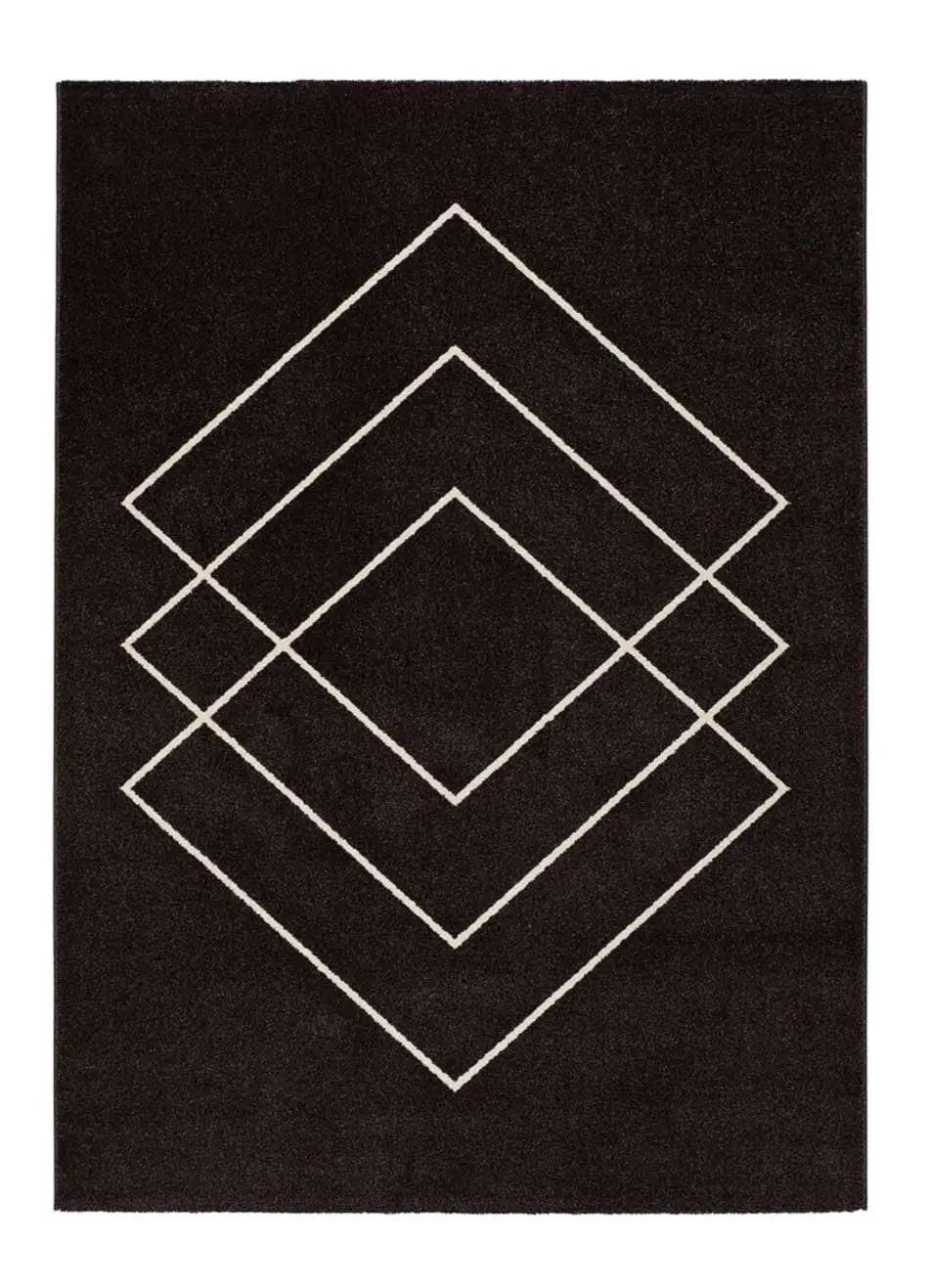Atticgo Webteppich Schwarz 160x230 cm