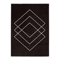 WEBTEPPICH Schwarz Breda 190/280 cm - Schwarz, Naturmaterialien/Textil (190/280cm) - Atticgo