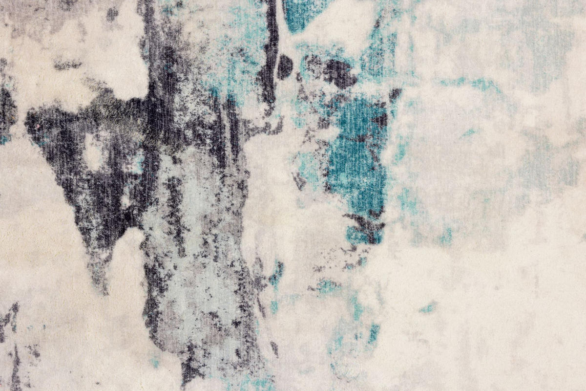BADTEPPICH Ariella Grau 70x120 cm - Türkis, Textil (70/120cm) - Gino Falcone