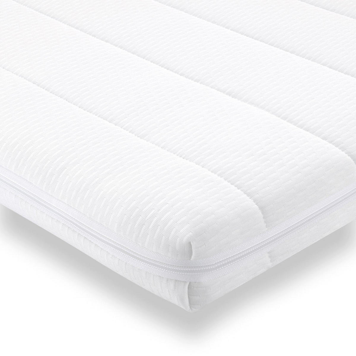 MATRATZENTOPPER 140x190 - 5 cm hoch - waschbarer Mikrofaserbezug - Weiß, Textil (140/190cm) - Mister Sandman