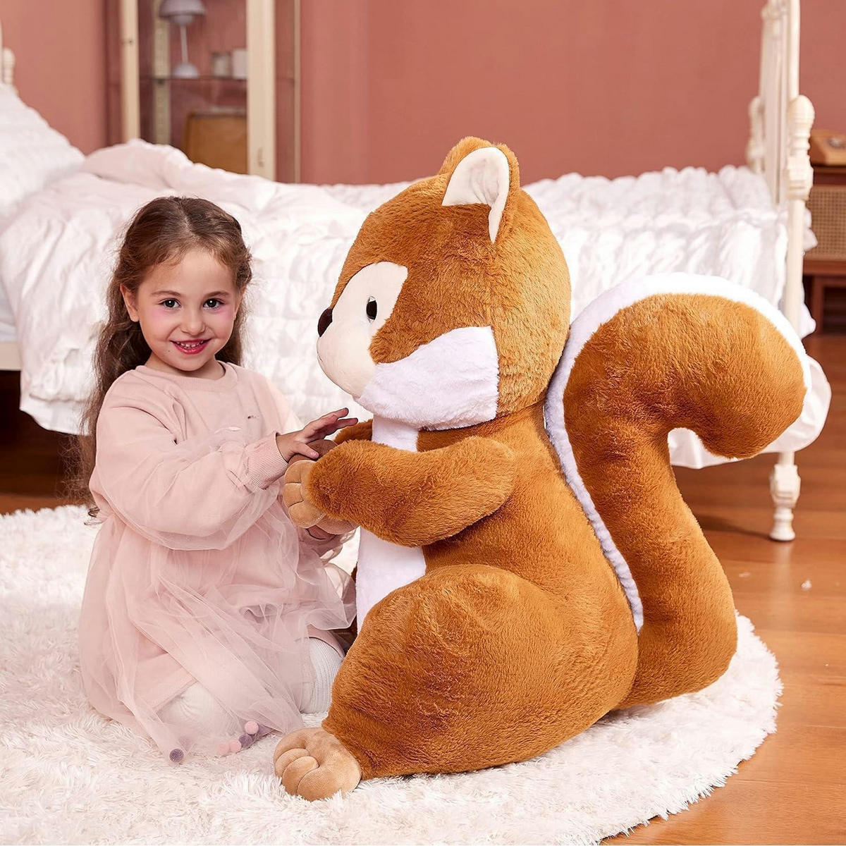 STOFFTIER Eichhörnchen 60 cm - Braun, Textil (43.2/58.4cm)