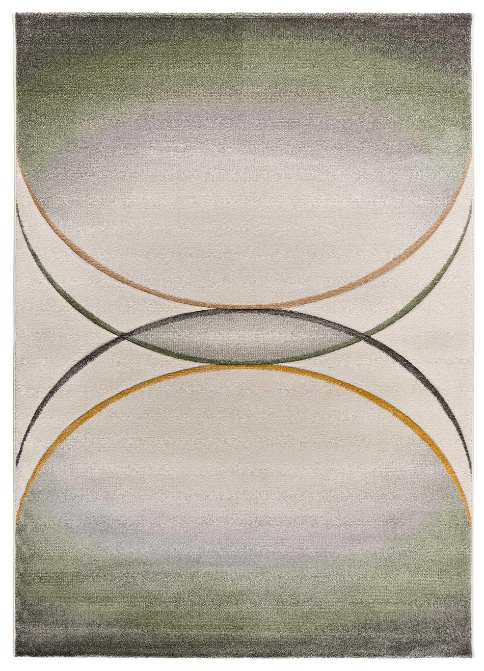 Atticgo Webteppich Grau, Grün 120x170 cm
