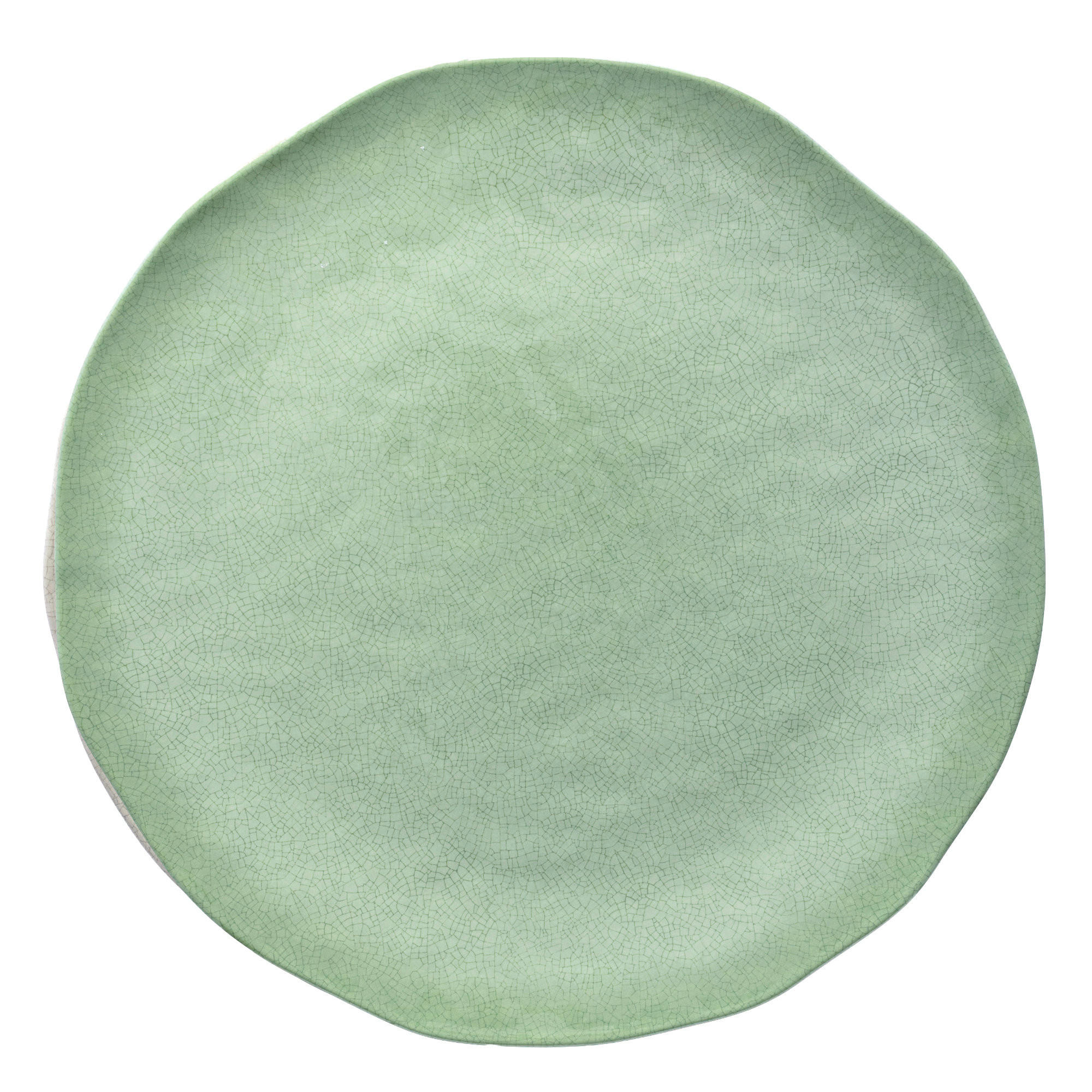 SERVIERPLATTE / Pizzateller Ø 42 cm Atmosfera grün - Currygelb, Kunststoff (42/3.5/42cm)