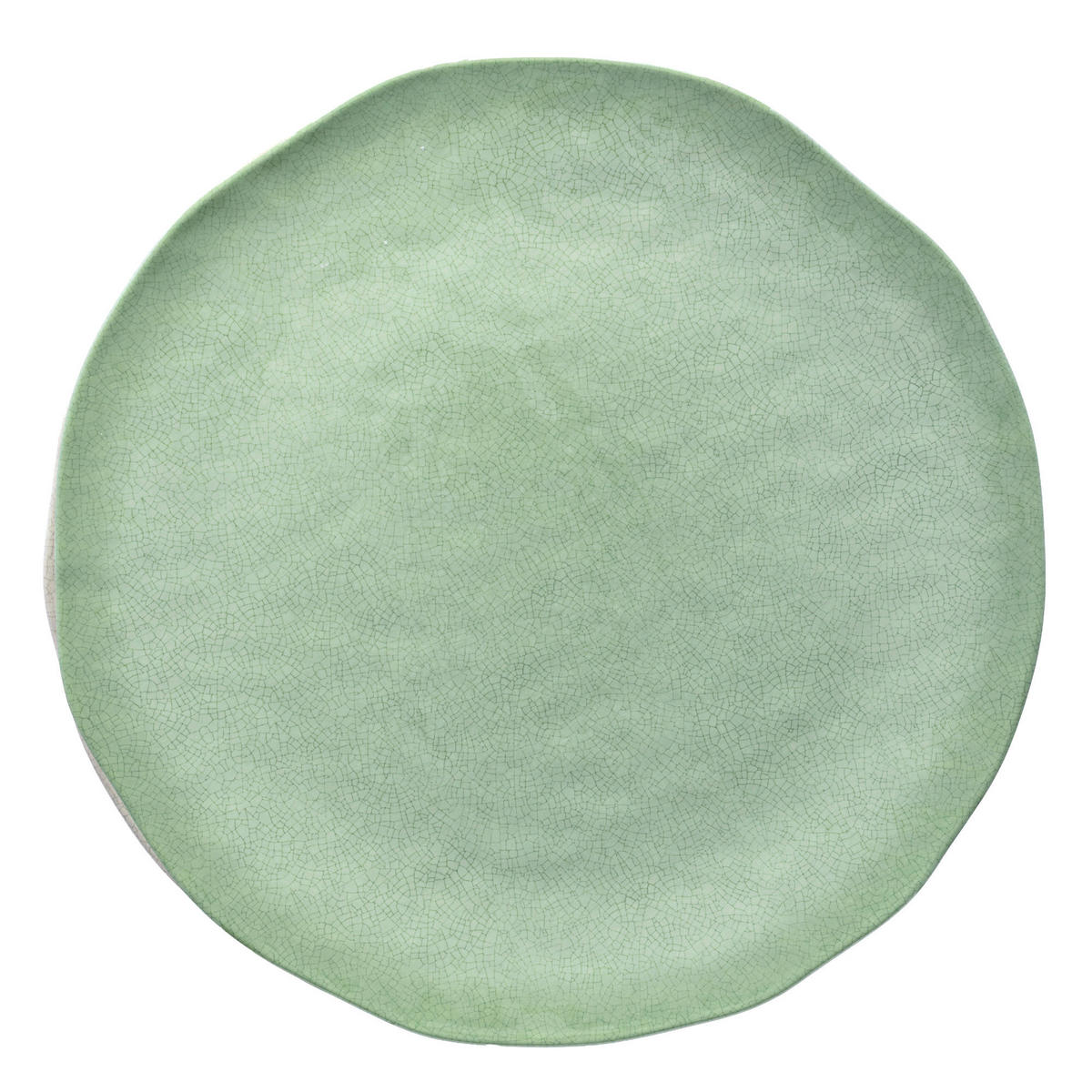 SERVIERPLATTE / Pizzateller Ø 42 cm Atmosfera grün - Currygelb, Kunststoff (42/3.5/42cm)