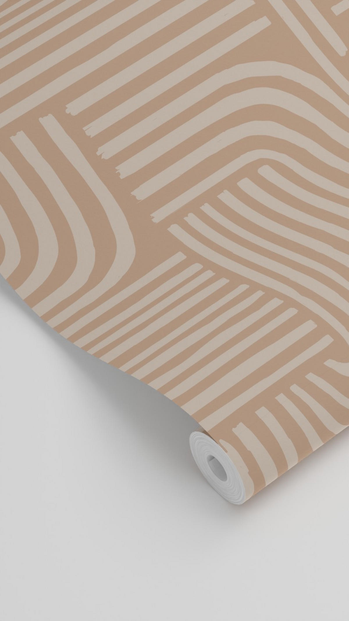 TAPETE 3D-Muster 53 cm x 10.05 m - Terracotta, Papier (53/1000cm) - ESTAhome