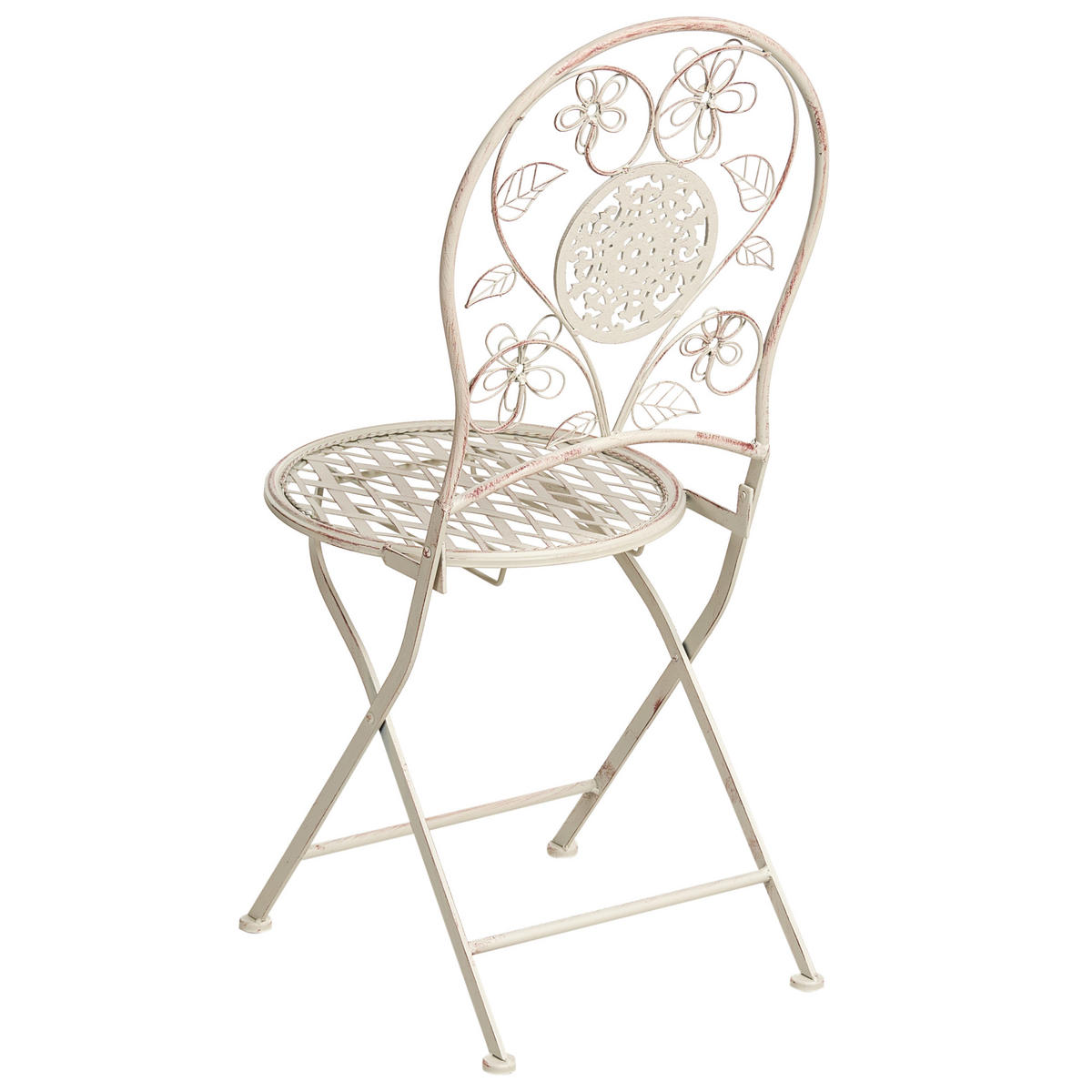 GARTENSTUHL 2er-Set Hellbeige Yaviza - Beige, Metall (40/95/45cm) - Beliani