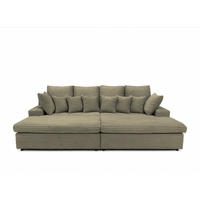 SOFA Arosa - Hellgrün, Holzwerkstoff/Textil (286/103/170cm) - Fun Möbel