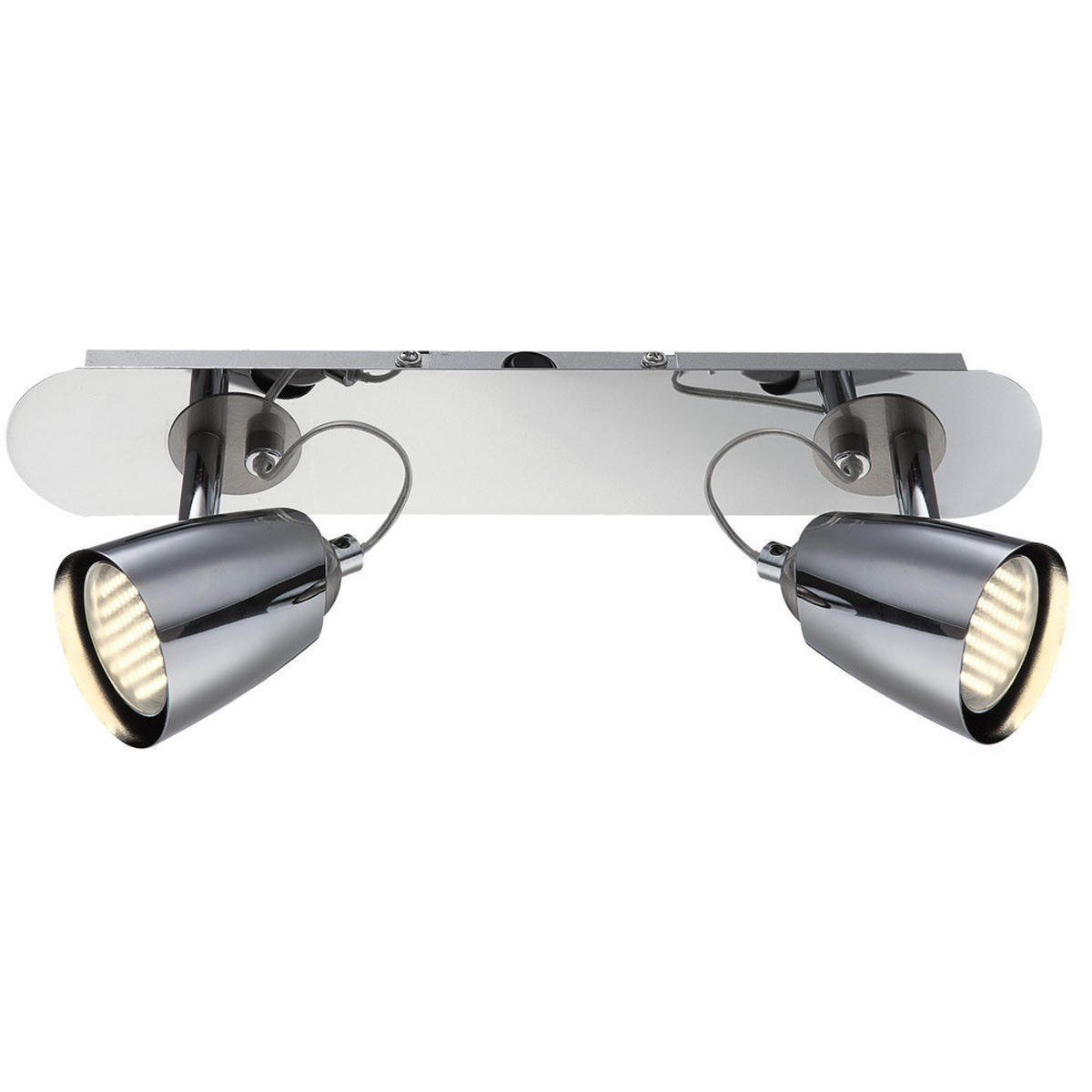 LED DECKENLEUCHTE Tamas Silber Metall - Silberfarben, Metall (35/6.5/15cm) - Globo Lighting
