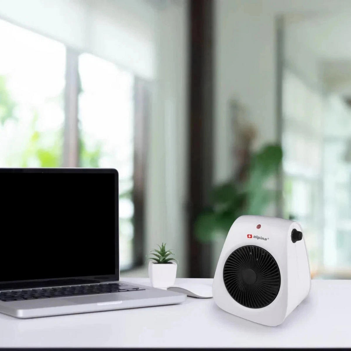 HEIZLÜFTER FH-P01 2000 W Elektroheizung Weiß Raumheizer Schnellheizer - Weiß, Kunststoff (22/26/13cm) - Alpina