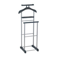 HERRENDIENER ASSAM - Schwarz, Metall (45/107/35cm) - CARO-Möbel