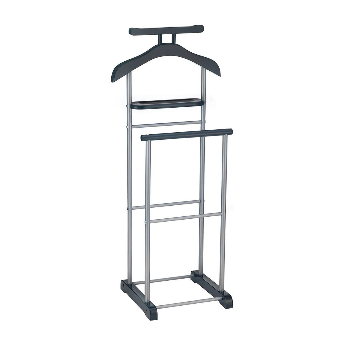 HERRENDIENER ASSAM - Schwarz, Metall (45/107/35cm) - CARO-Möbel