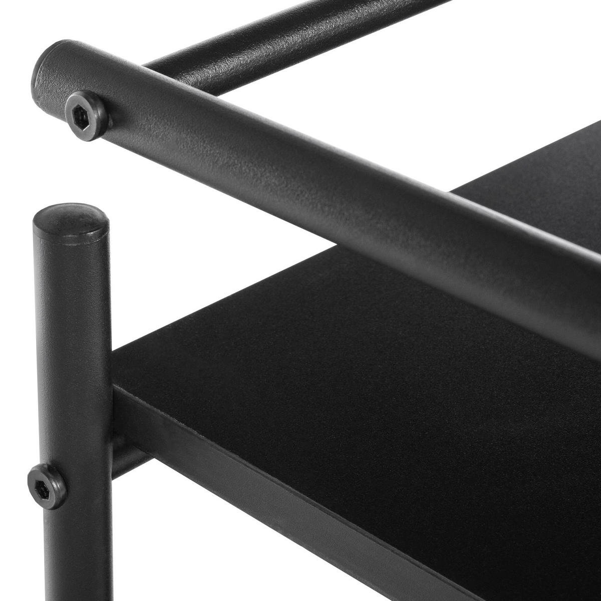 SERVIERWAGEN Metall Schwarz - Schwarz, Metall (61/82/51cm) - CLP