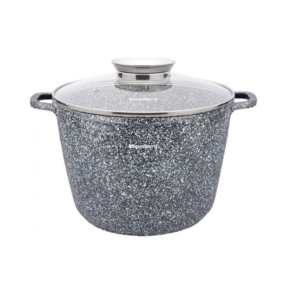 TOPF Grau 24/24/16.5 cm KB7525 - Grau, Metall (24cm) - Klausberg 
