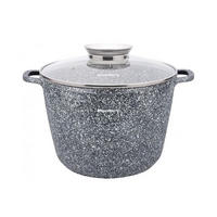 TOPF Grau 24/24/16.5 cm KB7525 - Grau, Metall (24cm) - Klausberg 