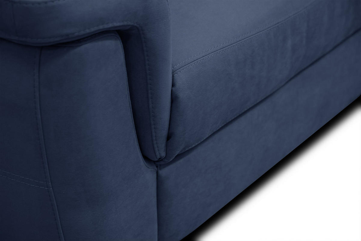 SOFA JONES 2-Sitzer, dunkelblau - Dunkelblau, Holzwerkstoff/Textil (166/102/99cm) - Courtois Laville