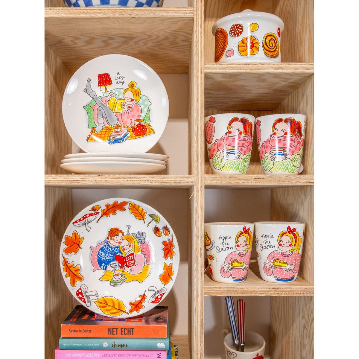 VORRATSDOSE Gemütliche Tage - Süßer Komfort in Bunt - 12,5cm - Multicolor, Keramik (14/13/14.3cm) - Blond Amsterdam