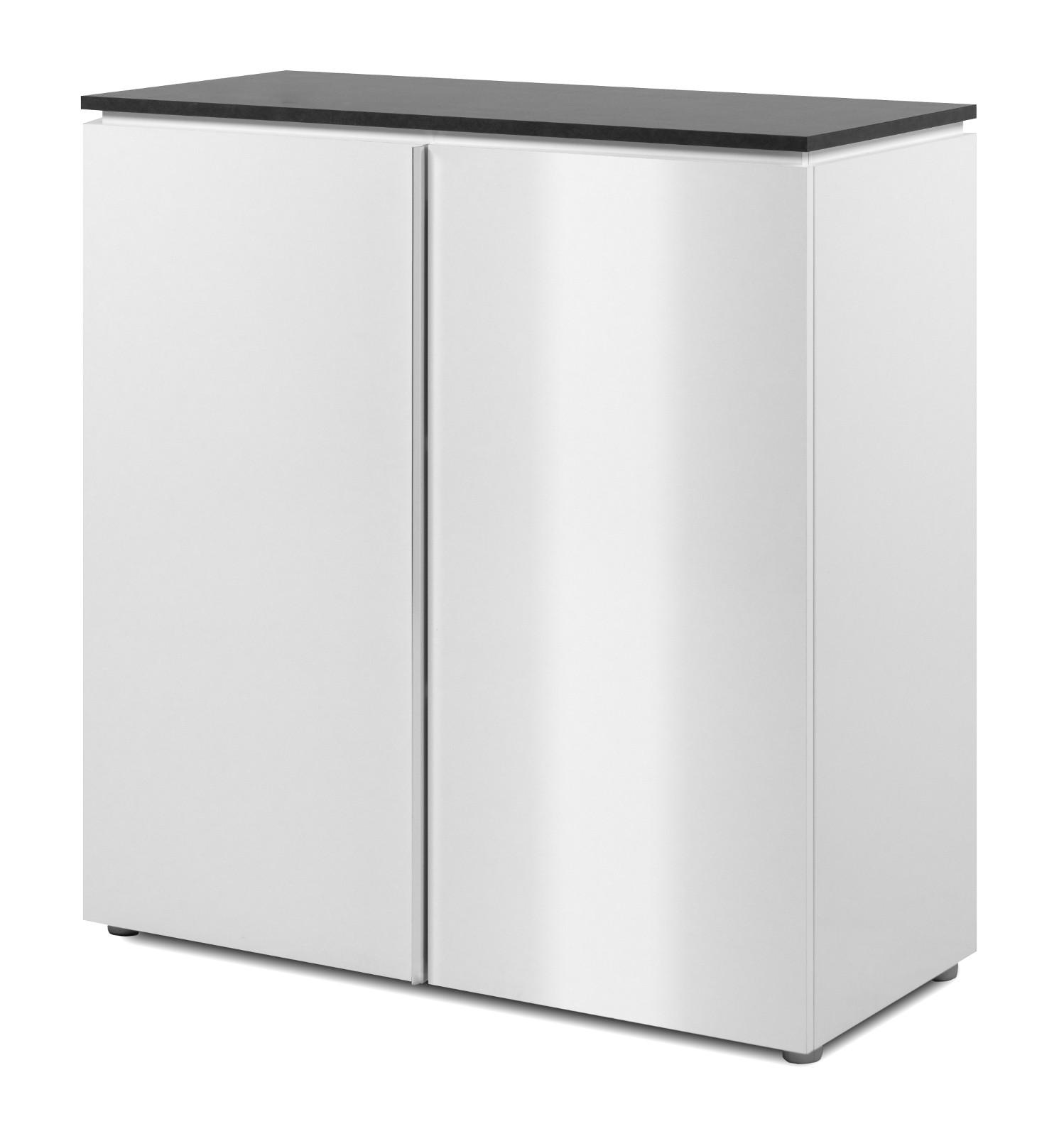 Furn.Design Kommode Weiß, Grau 88.5x92x40 cm