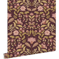 TAPETE Blumenmuster 50 x 900 cm - Lila, Papier (50/900cm) - ESTAhome