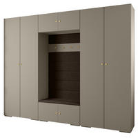 GARDEROBEN-SET 236,7/300/47 - Kaschmir/Goldfarben, Holz/Metall (300/236.7/47cm) - Abiks Möbel