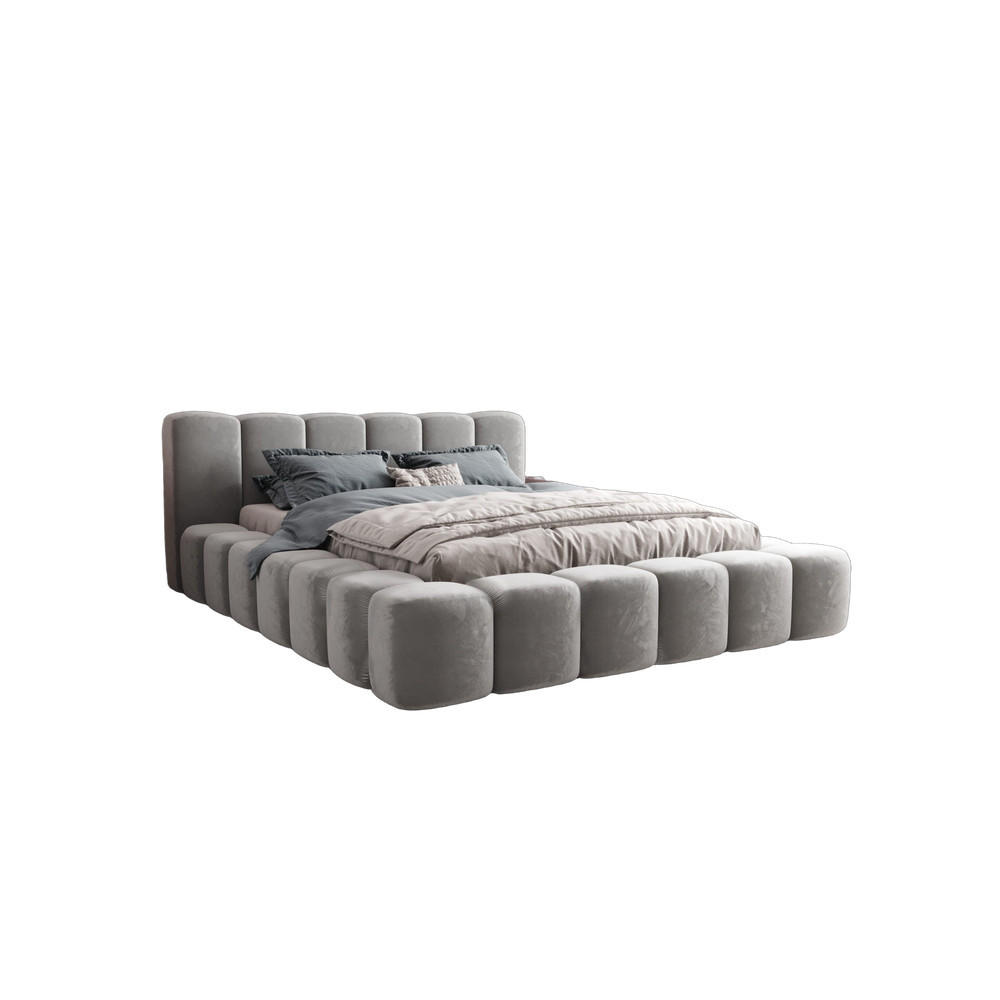 STAURAUMBETT Vero Hellgrau 180x200 cm - Hellgrau, Textil (180/200cm) - B&B Home