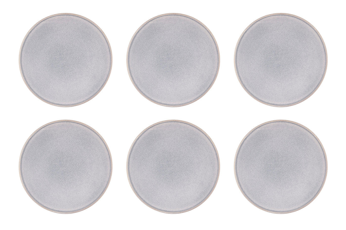 TELLER Stone Ø27,5cm - 6er-Set - Mondgrau - Grau, Keramik (27.5cm) - Björn